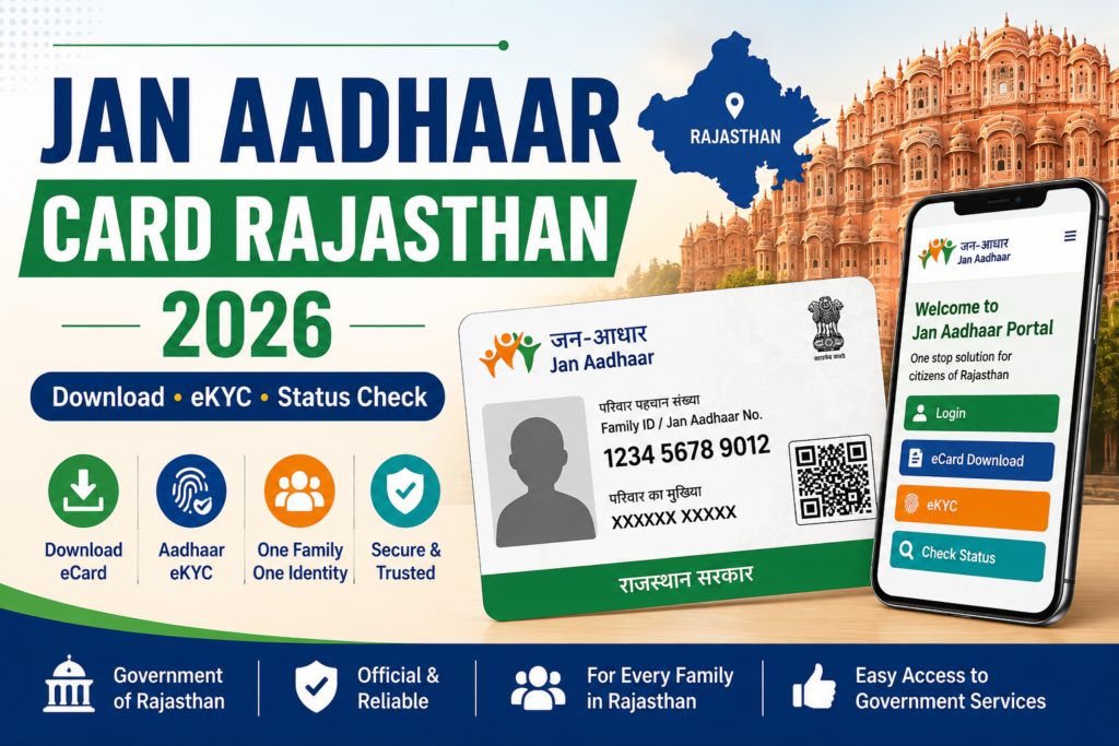 Jan Aadhar Card Rajasthan 2026